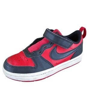 Nike Boys Sneaker Pre-School Court‎ Borough Low Recraft Sz T 11 Medium Red
